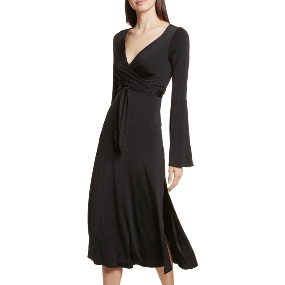 NEW Cinq A Sept Lourdes Jersey Wrap Dress, Size 4